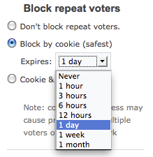 Select expiry limit